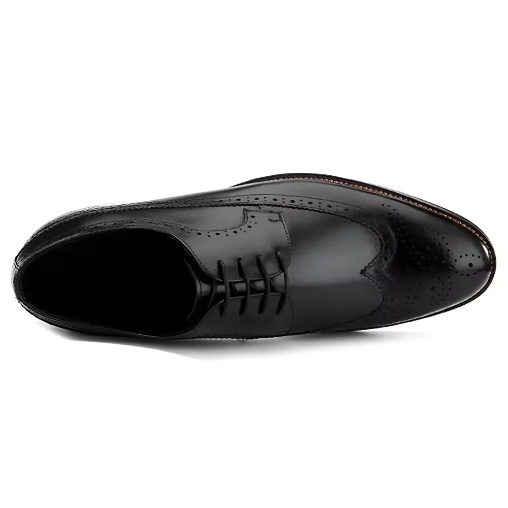 Handmade Full Grain Leather Wingtip Brogue Shoes