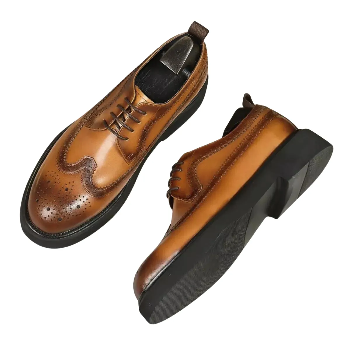 Handmade Leather Classic Brogue Oxfords for Men