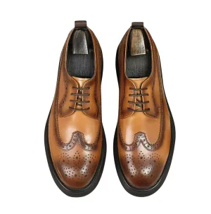 Handmade Leather Classic Brogue Oxfords for Men