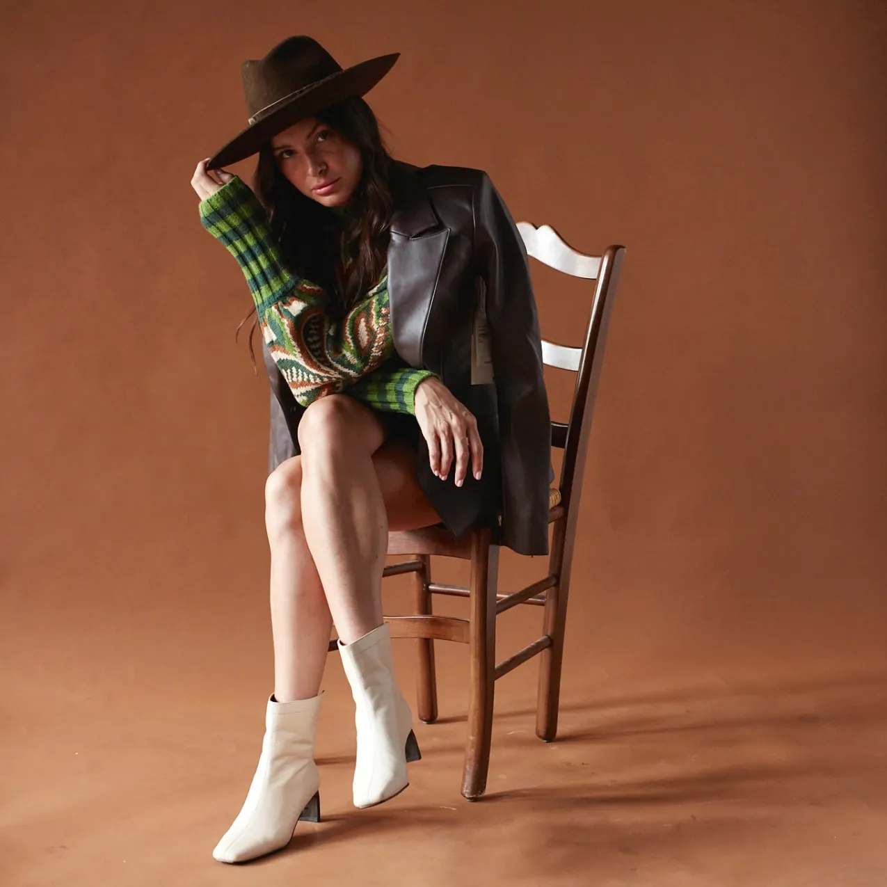 Harlow Leather Bootie