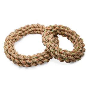 Hemp Rope Braided Ring Toys