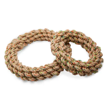 Hemp Rope Braided Ring Toys