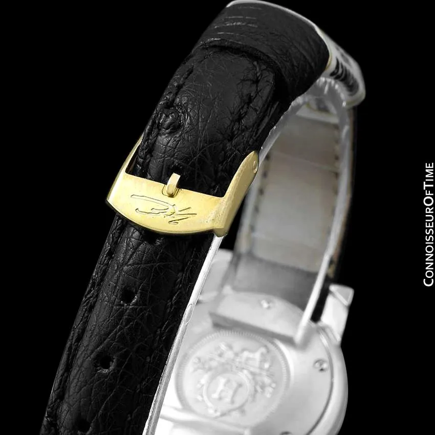 Hermes Carrick Ladies Watch - Stainless Steel & 18K Gold
