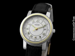 Hermes Carrick Ladies Watch - Stainless Steel & 18K Gold