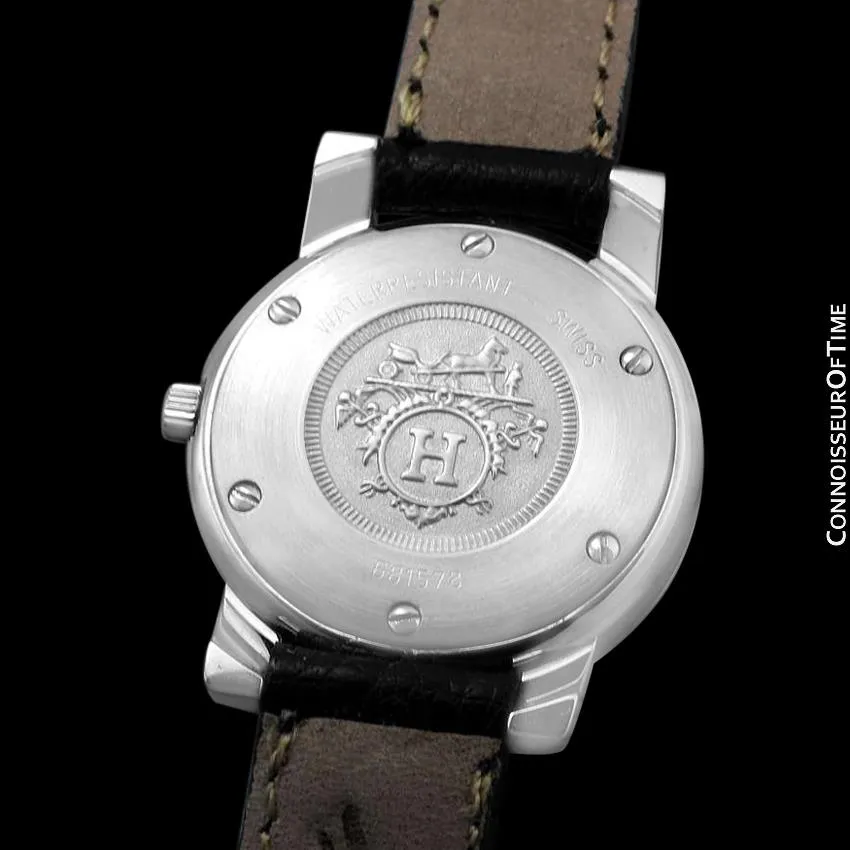 Hermes Carrick Ladies Watch - Stainless Steel & 18K Gold