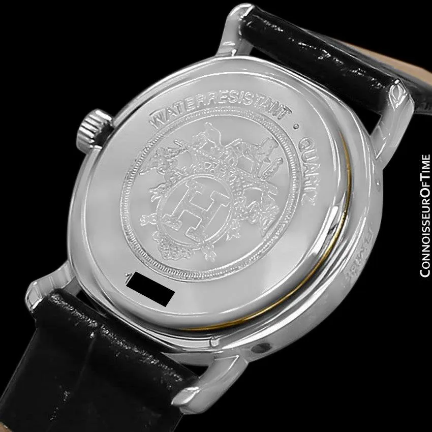 Hermes Clipper Ladies Quartz Watch - Stainless Steel & 18K Gold Plated