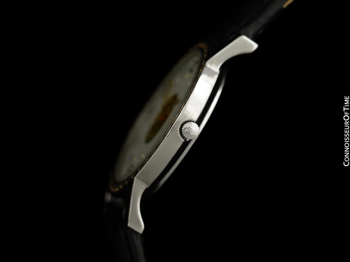 Hermes Sellier Mens or Unisex Quartz Watch - Stainless Steel & 18K Gold