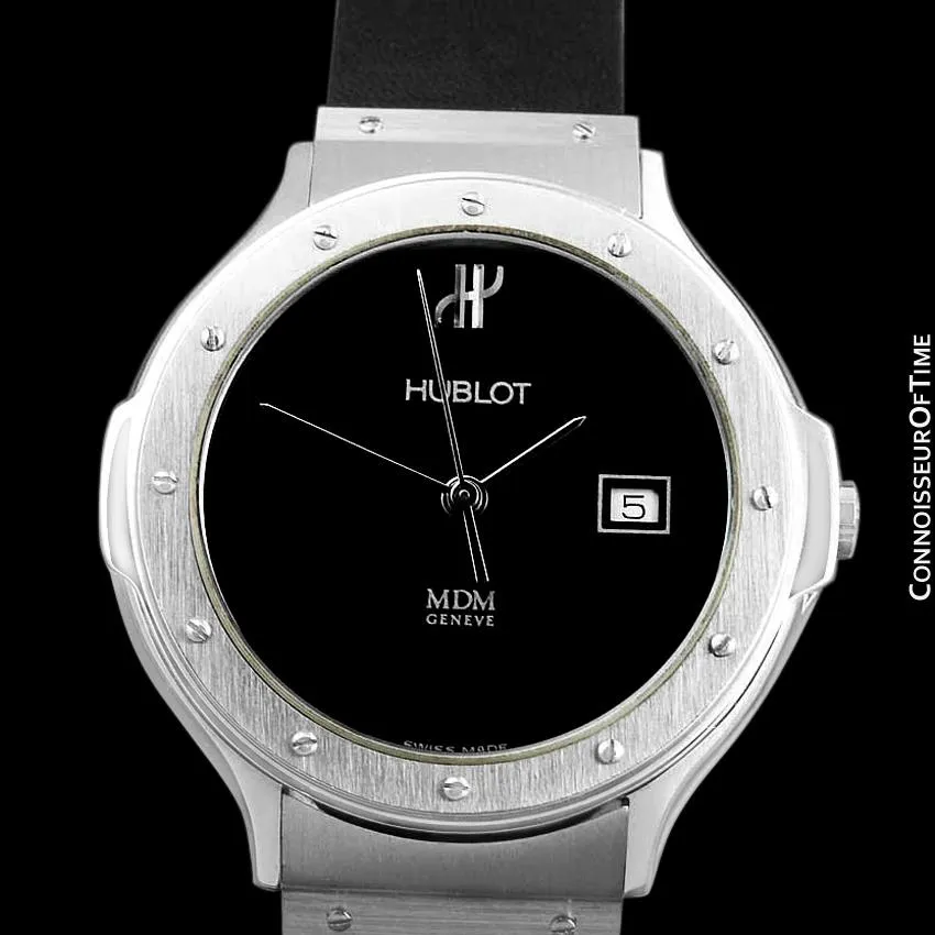 Hublot MDM Mens Unisex Watch with Date - Stainless Steel