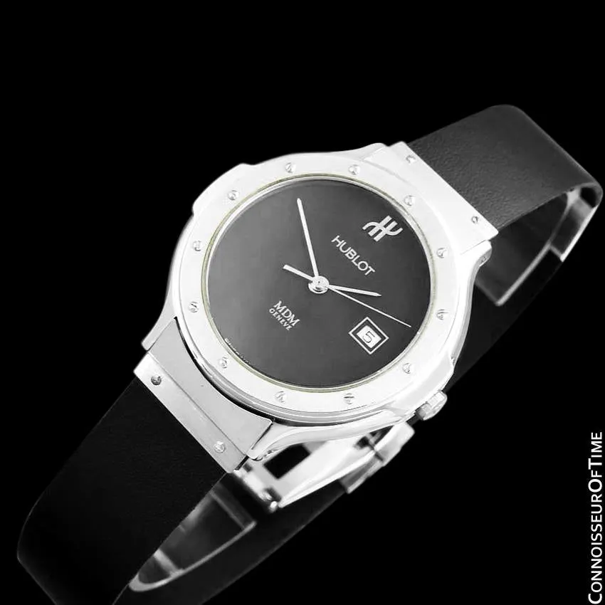 Hublot MDM Mens Unisex Watch with Date - Stainless Steel