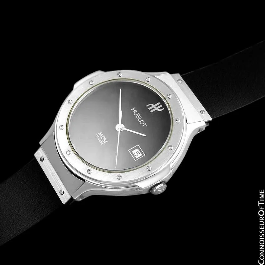 Hublot MDM Mens Unisex Watch with Date - Stainless Steel