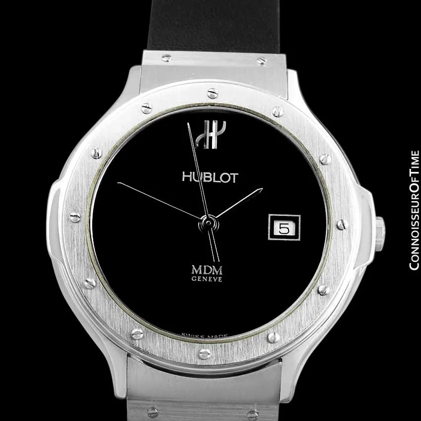 Hublot MDM Mens Unisex Watch with Date - Stainless Steel