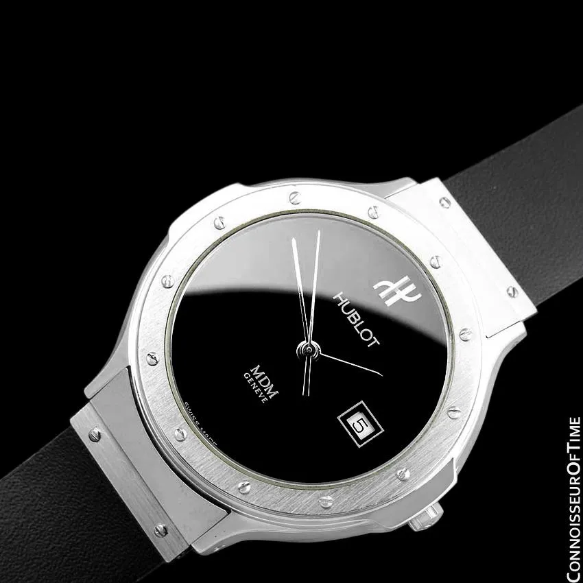Hublot MDM Mens Unisex Watch with Date - Stainless Steel
