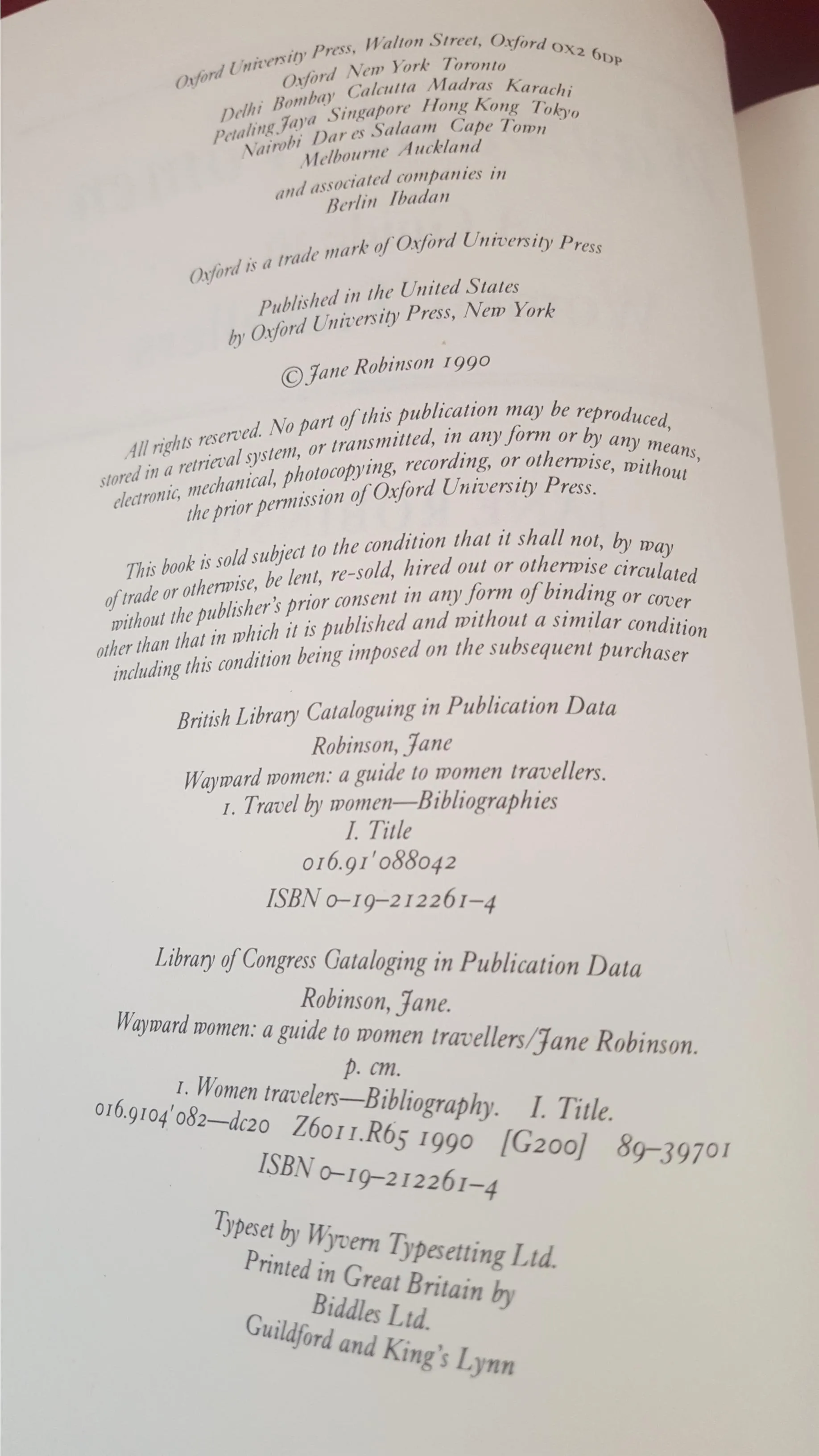 Jane Robinson - Wayward Women, Oxford University Press, 1990