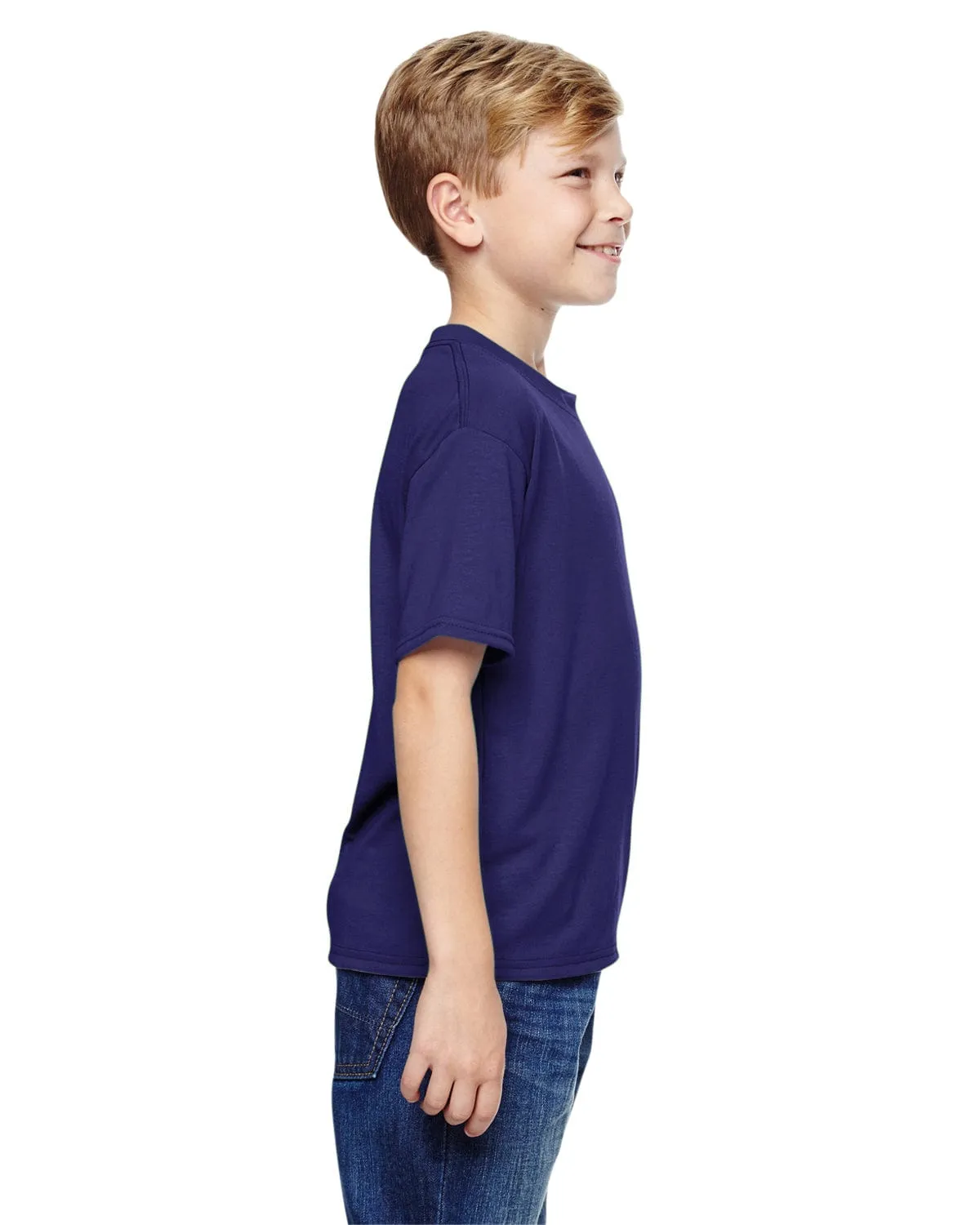 Jerzees Youth 100% Polyester Crew T-Shirt