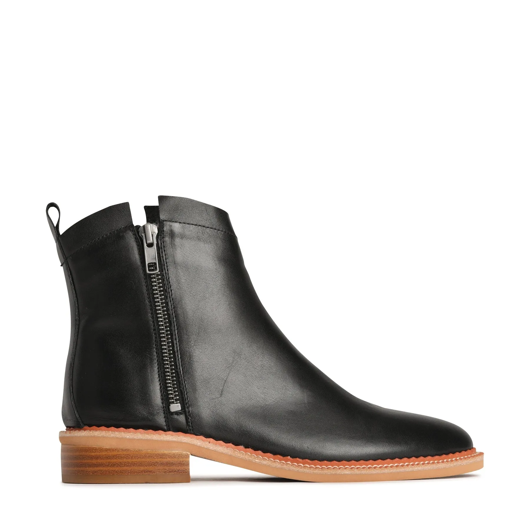 KARLAN LEATHER SUEDE ANKLE BOOTS