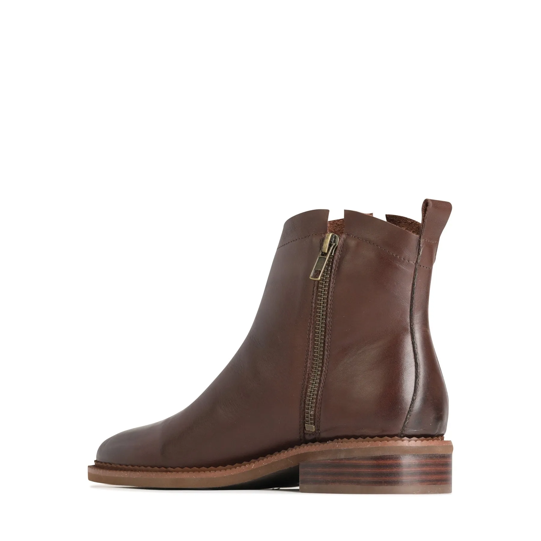 KARLAN LEATHER SUEDE ANKLE BOOTS