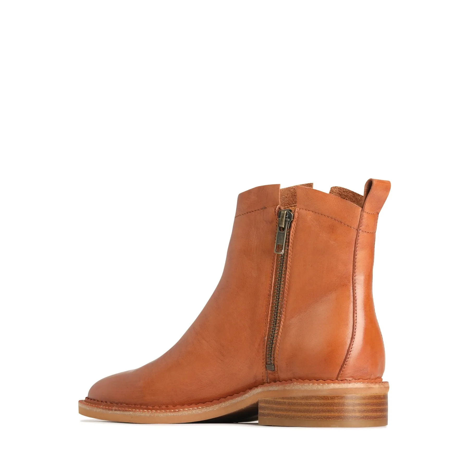 KARLAN LEATHER SUEDE ANKLE BOOTS