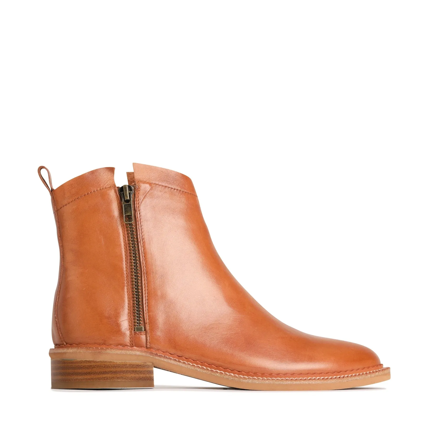 KARLAN LEATHER SUEDE ANKLE BOOTS