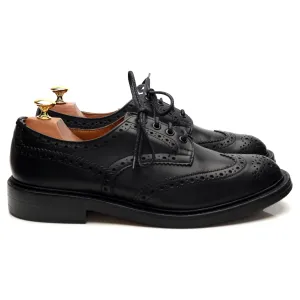 'Keswick' Black Leather Derby Brogues UK 9