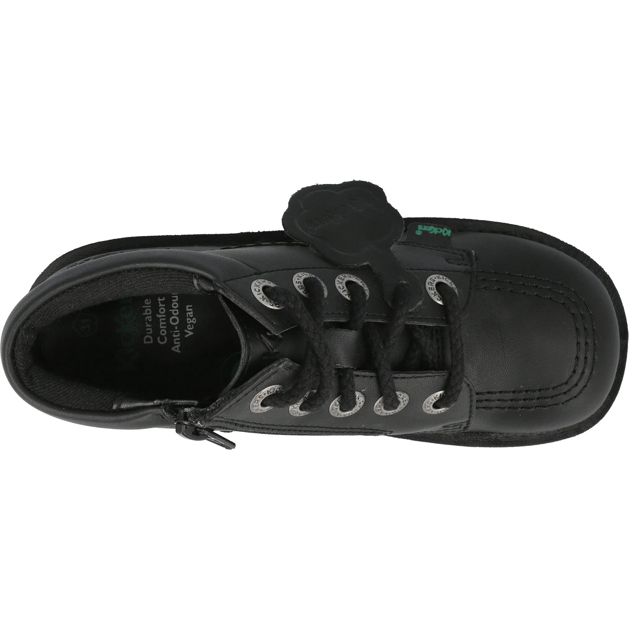 Kickers Vegan Kick Hi Black Ankle Boots