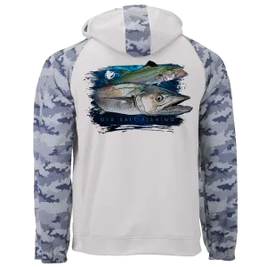 King & Spanish Blue Camo Hoodie