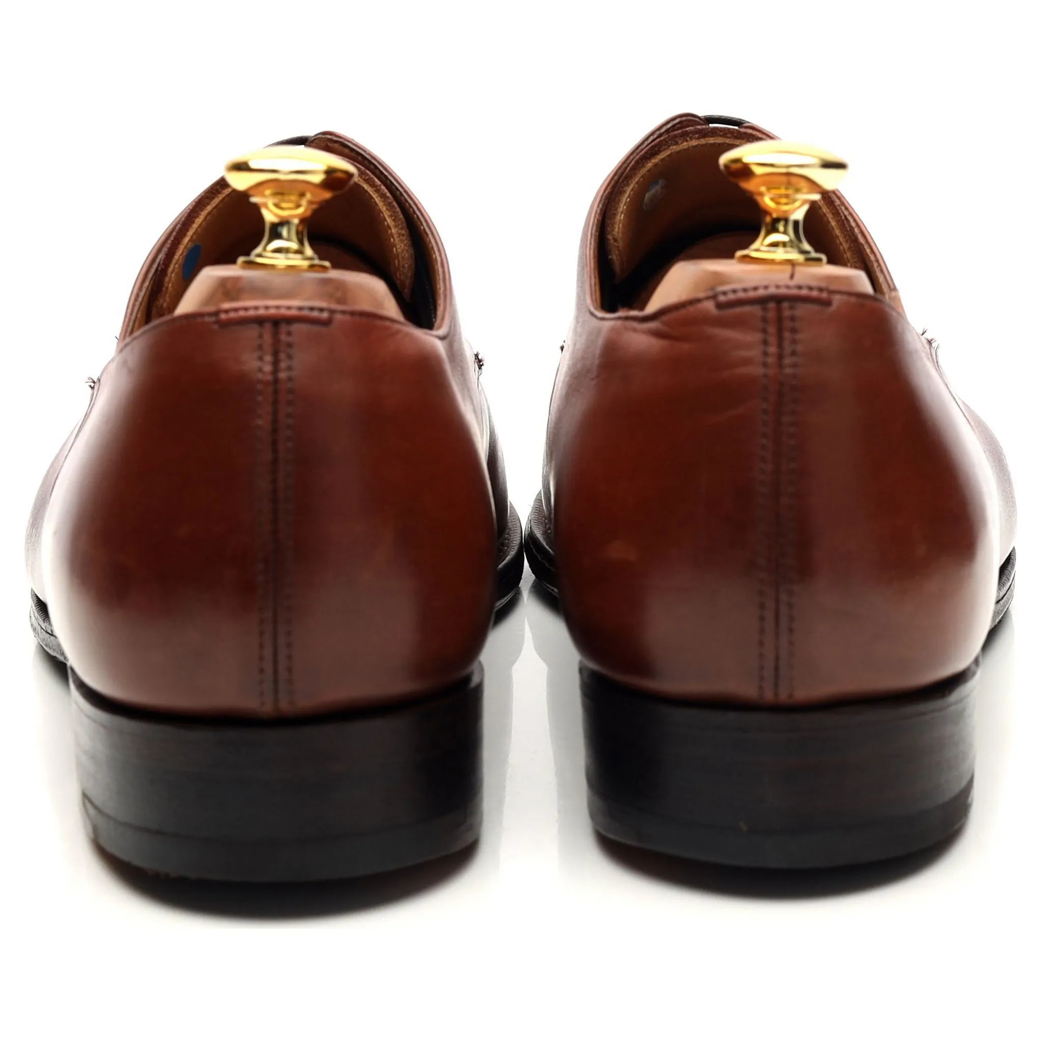'Kingsthorpe' Tan Brown Leather Apron Derby UK 11.5 G