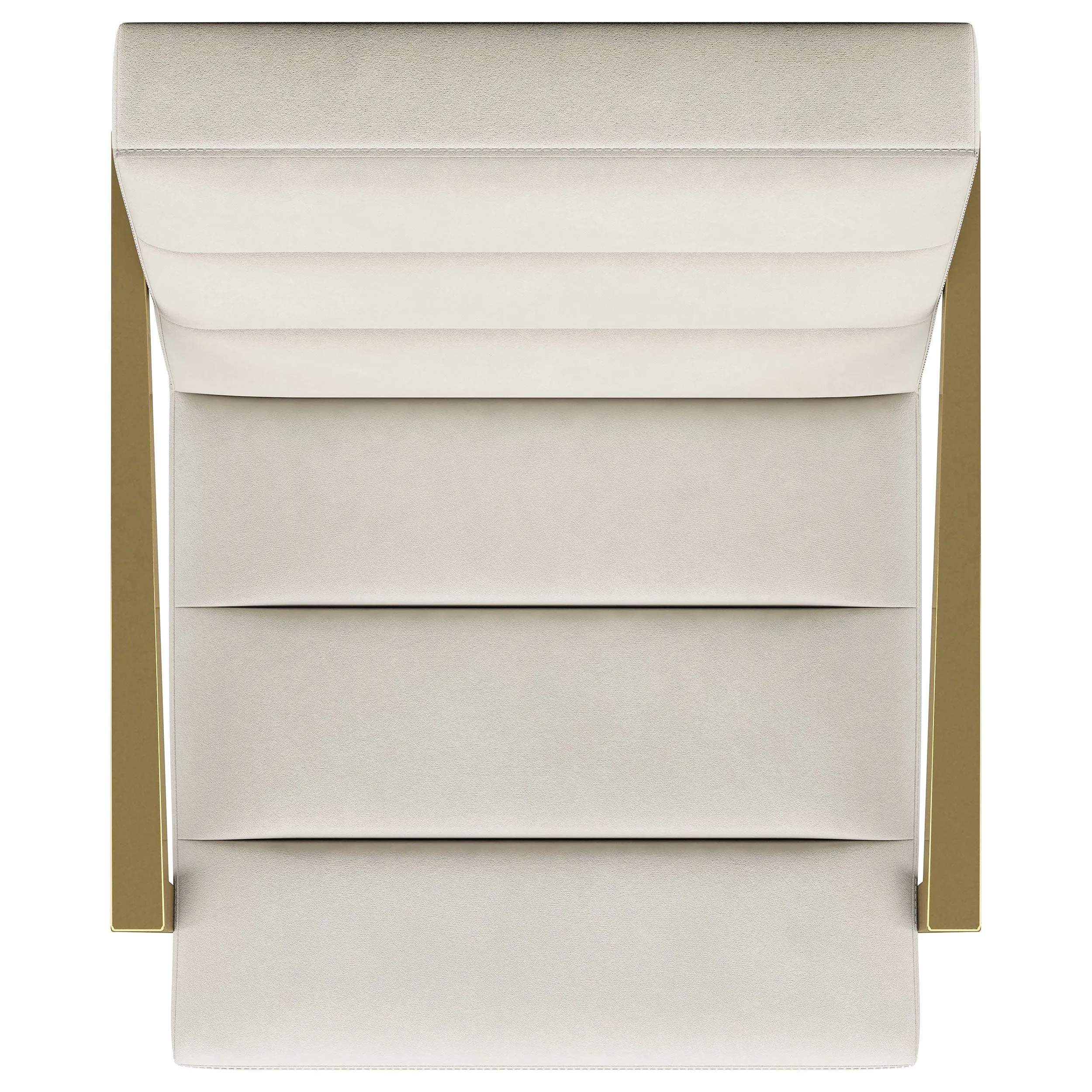 Kirra Upholstered Metal Arm Accent Chair Cream