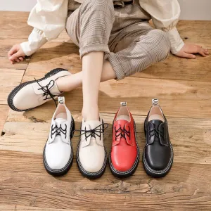 Korean All-match Women's Shoes Brock Oxford Shoes