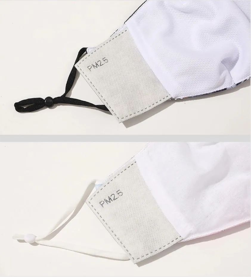 Kutehealth Designed Printed Washable Mouth Cover with 3Pcs 5 Layers Filters -EiffelTower