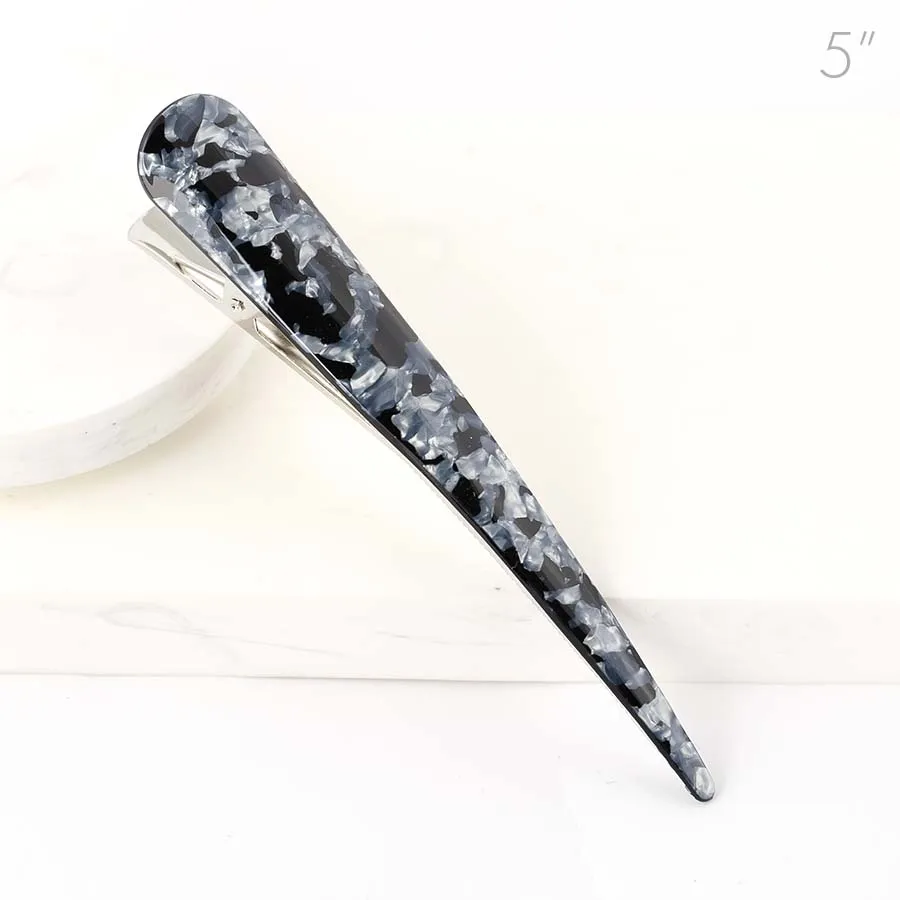 Large Metal Beak Black Marble Design - 1 Piece