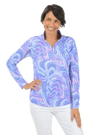 Lavender Rebecca Dots UPF50  Sun Shirt