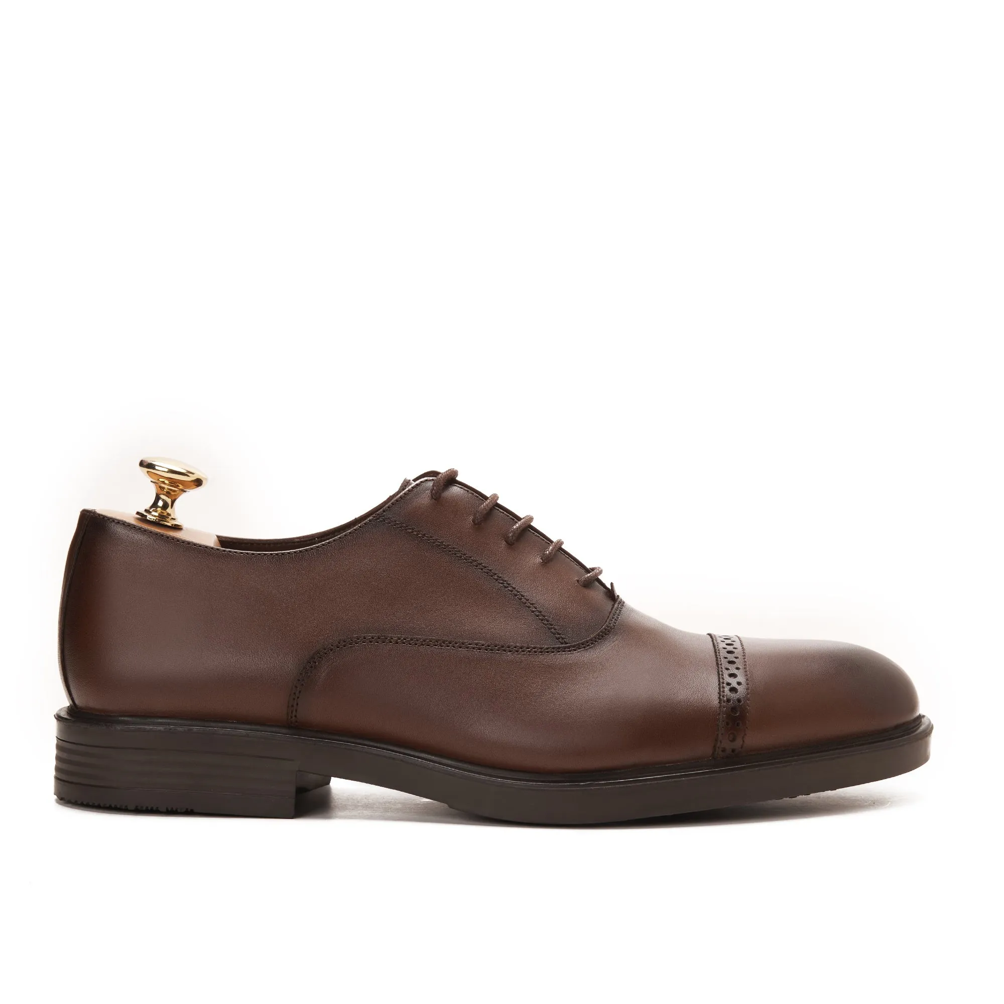 Leicester Cap Semi Brogue