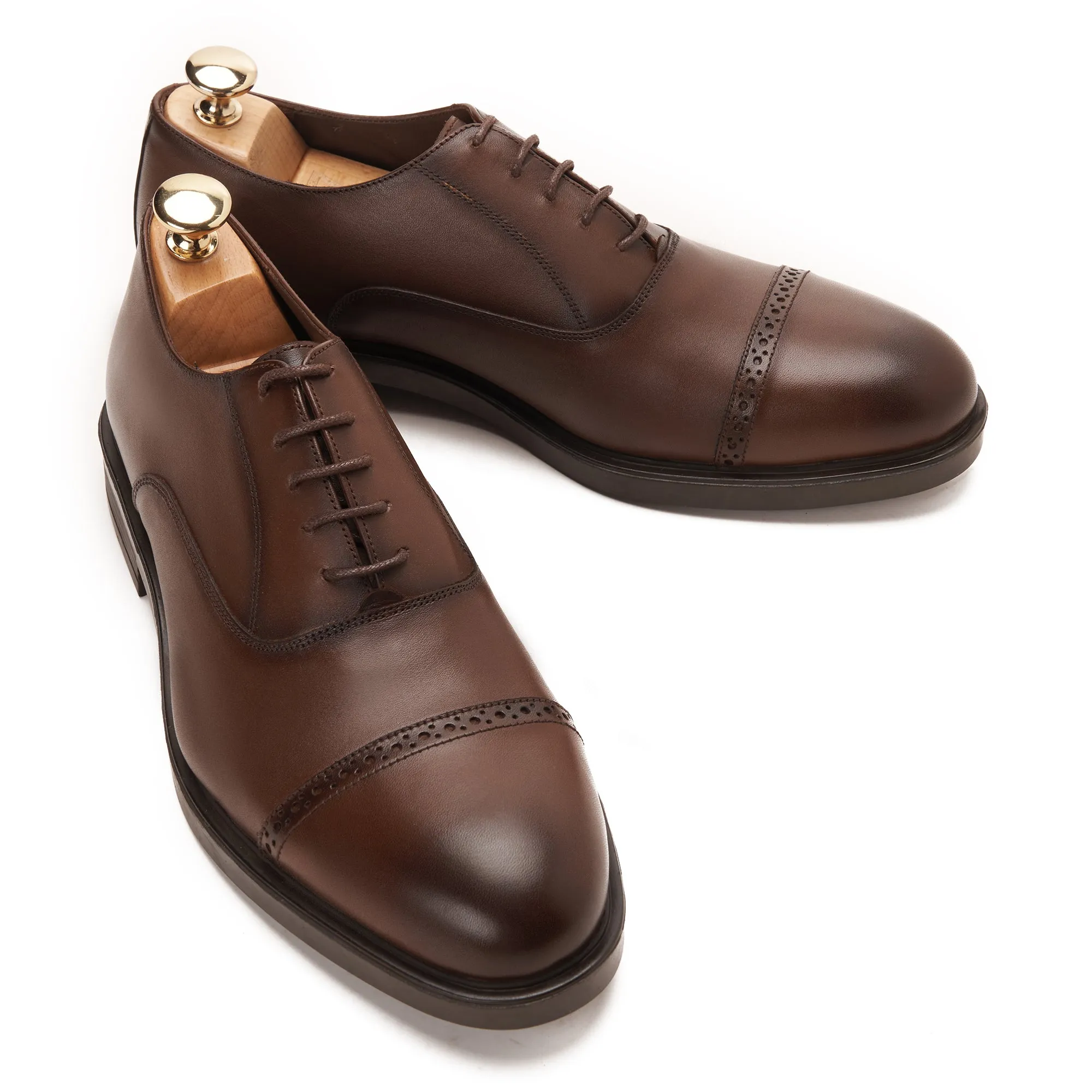 Leicester Cap Semi Brogue