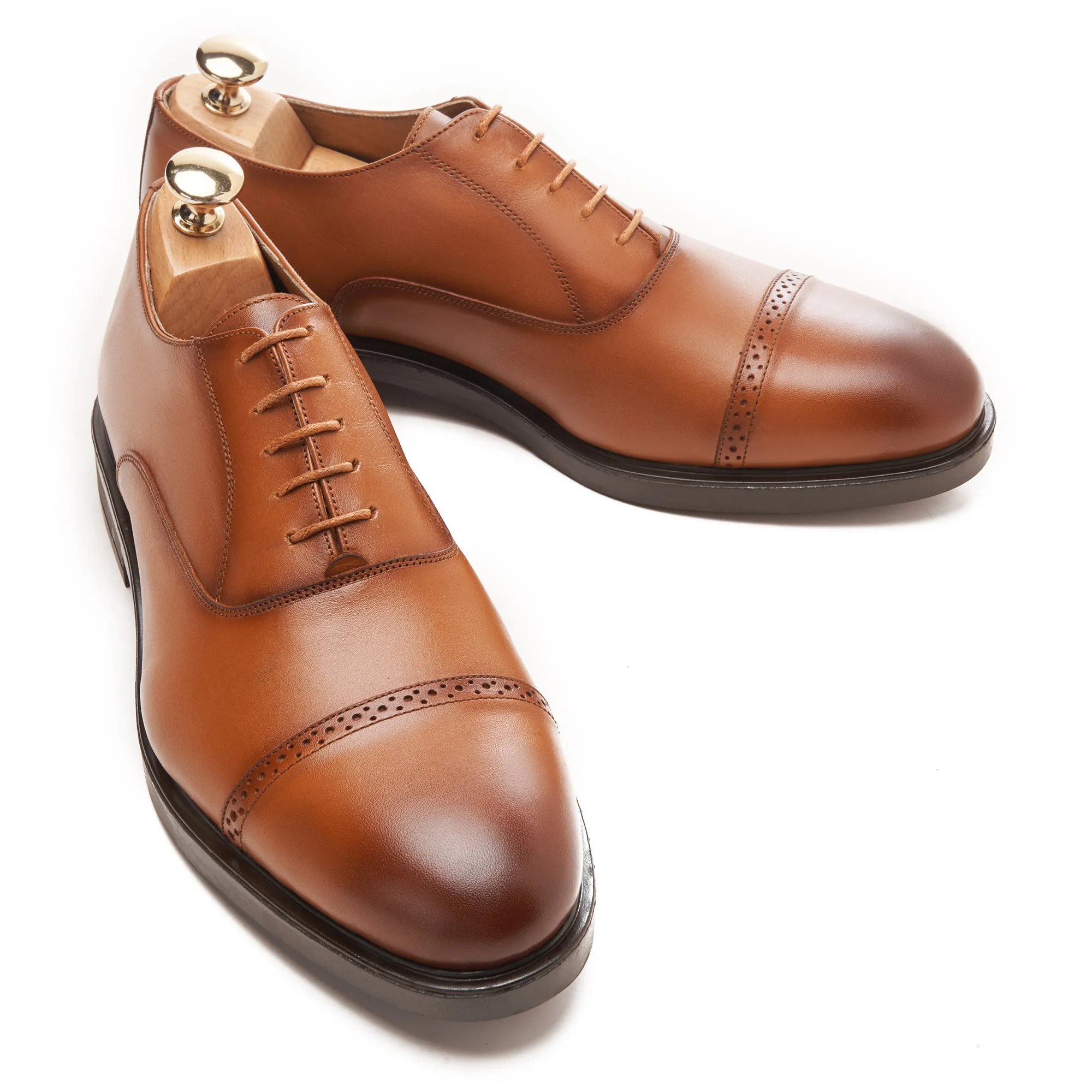 Leicester Cap Semi Brogue
