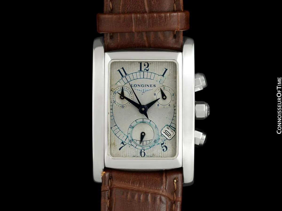 Longines Dolce Vita Mens Stainless Steel Chronograph Watch - After Dial Restoration Will Be Gorgeous
