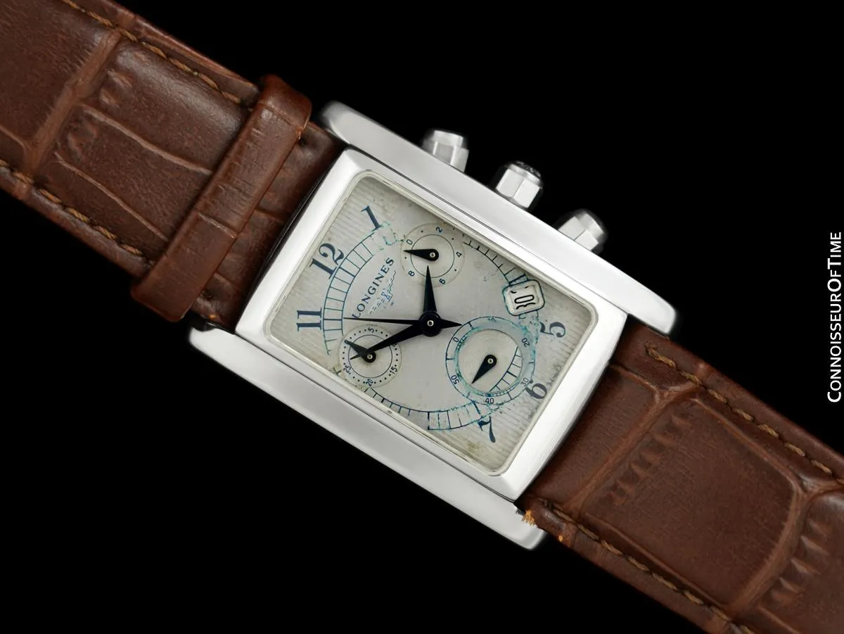 Longines Dolce Vita Mens Stainless Steel Chronograph Watch - After Dial Restoration Will Be Gorgeous