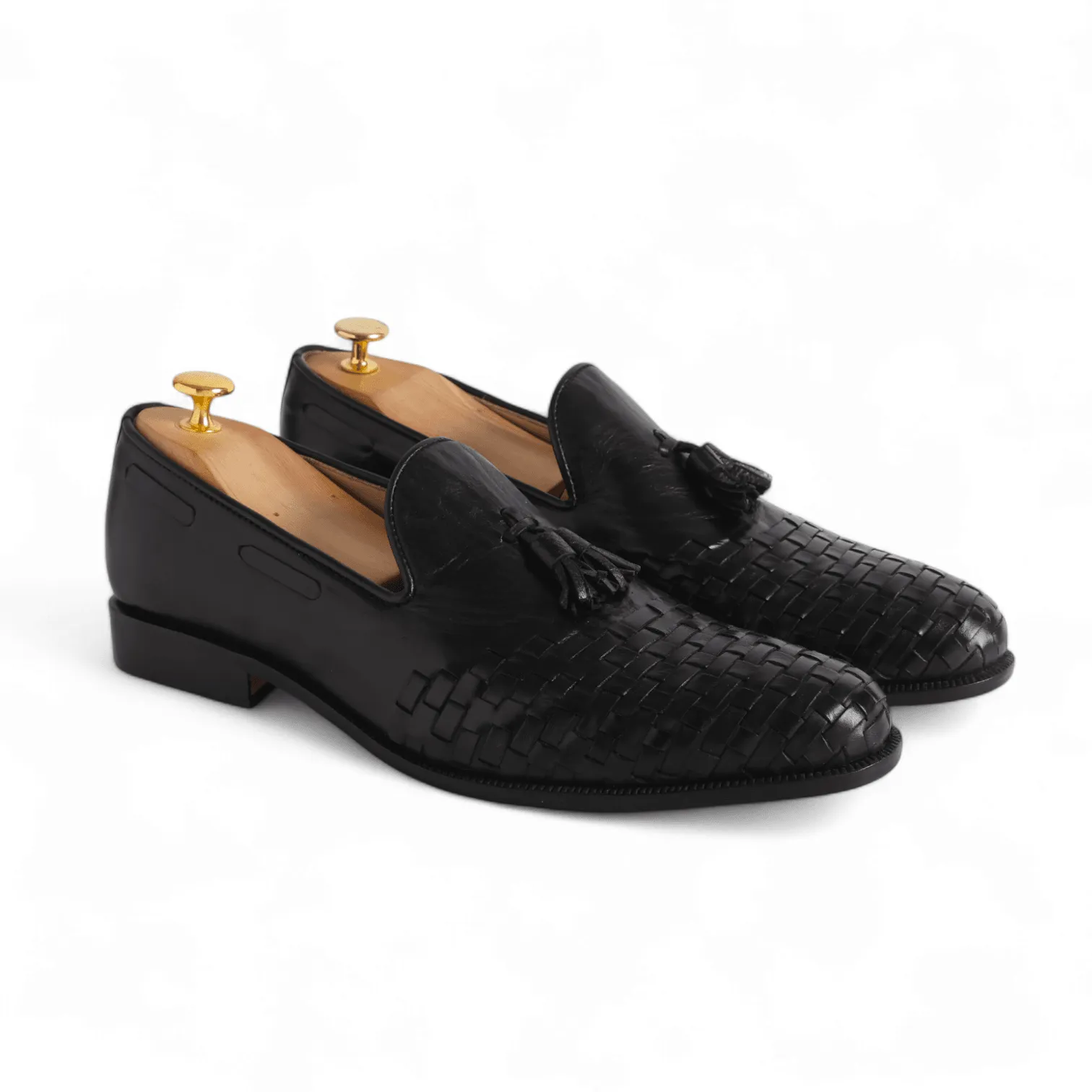 Luxury Woven Tassel Slip On Handmade Shoes