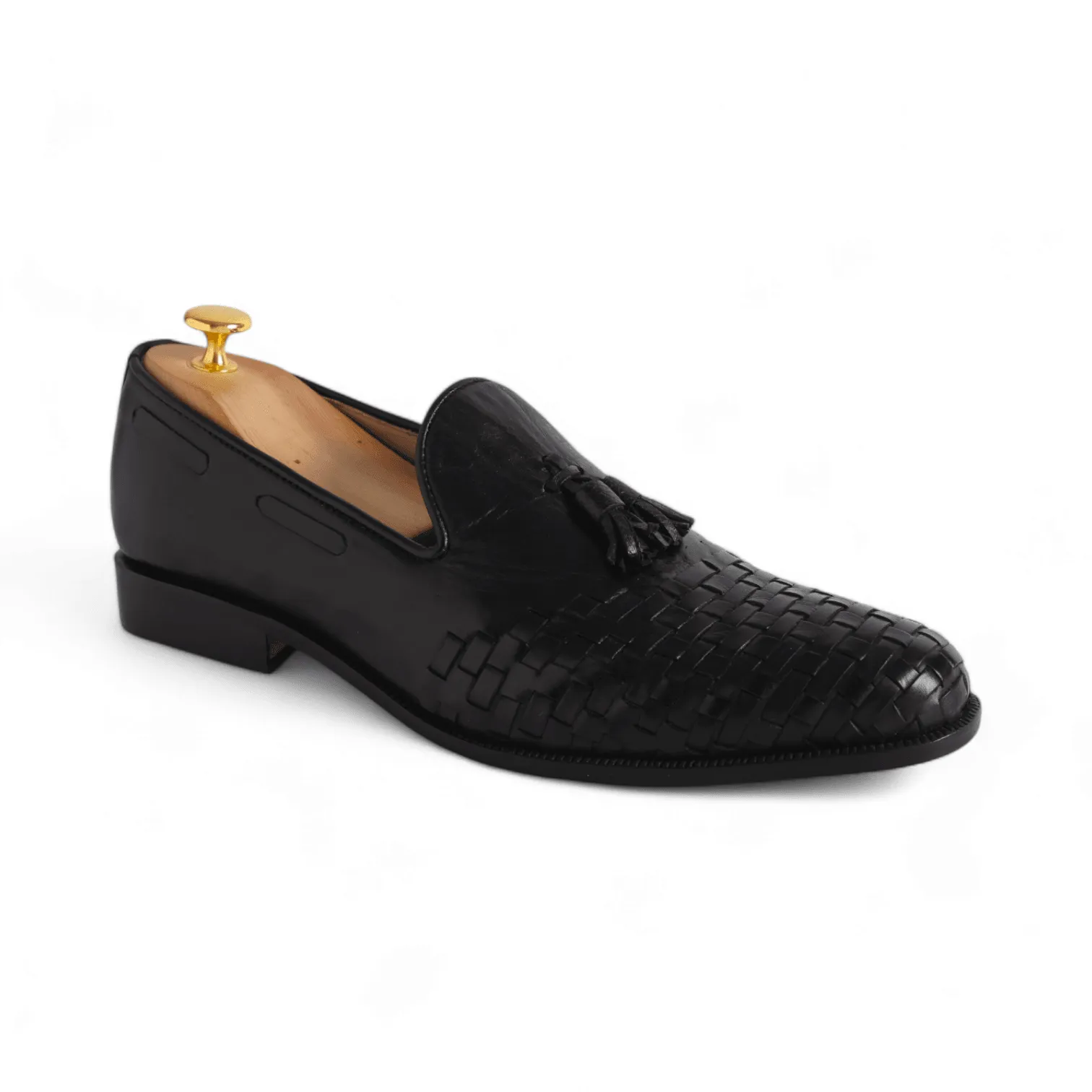 Luxury Woven Tassel Slip On Handmade Shoes