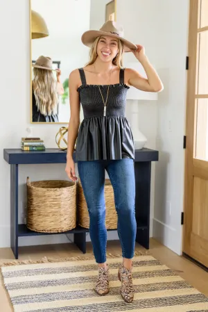 Make my Mark Faux Leather Tank!