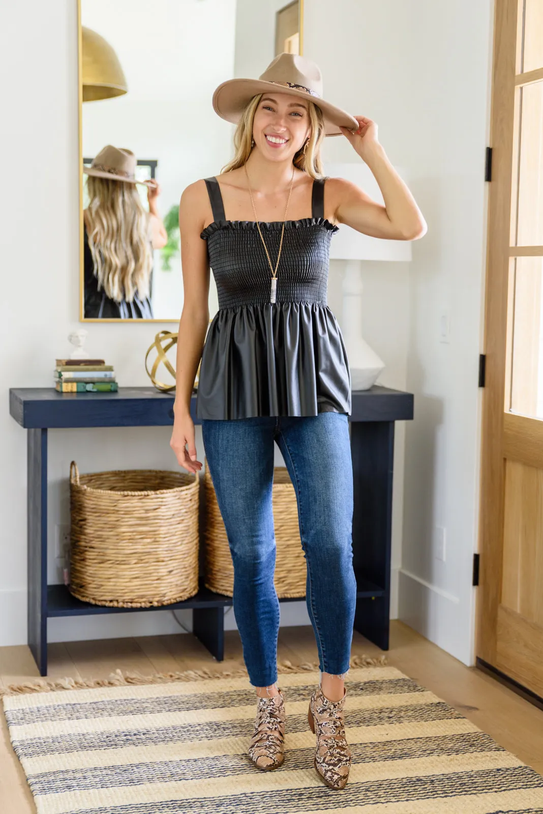 Make my Mark Faux Leather Tank!