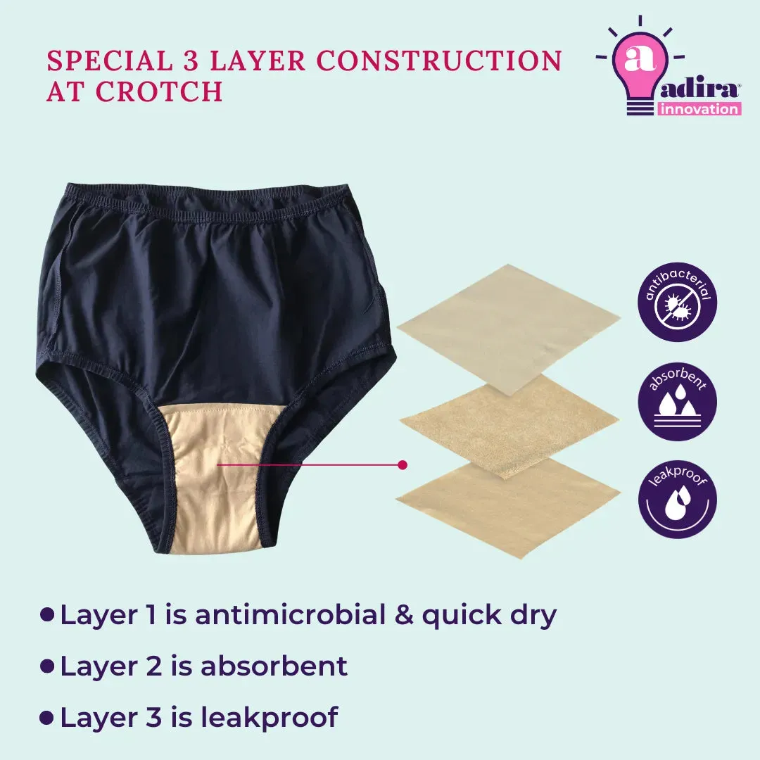 Maternity Incontinence Panties | Anti Microbial Crotch | 2-Pack