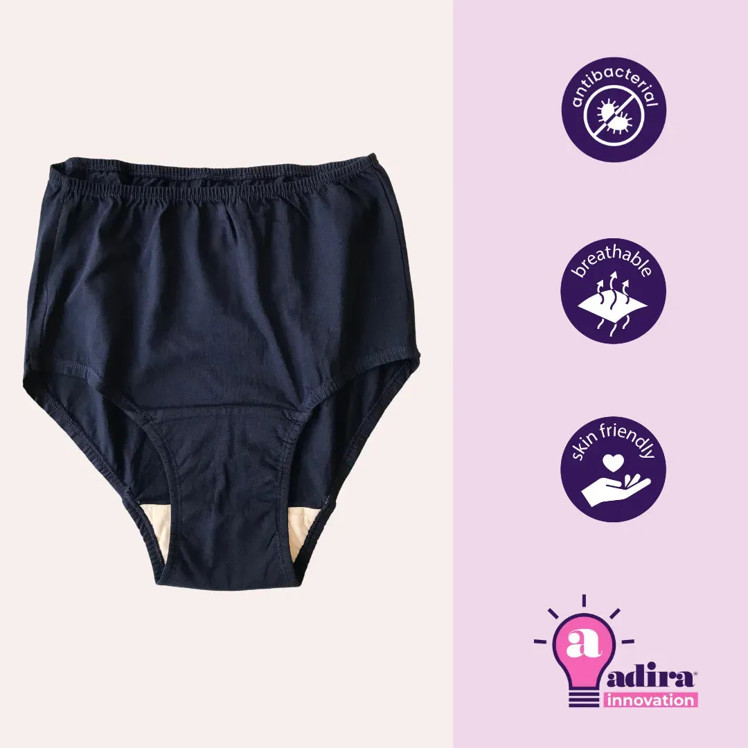 Maternity Panty With Hygiene Patch | Anti-Microbial | Full Coverage | 3-Pack