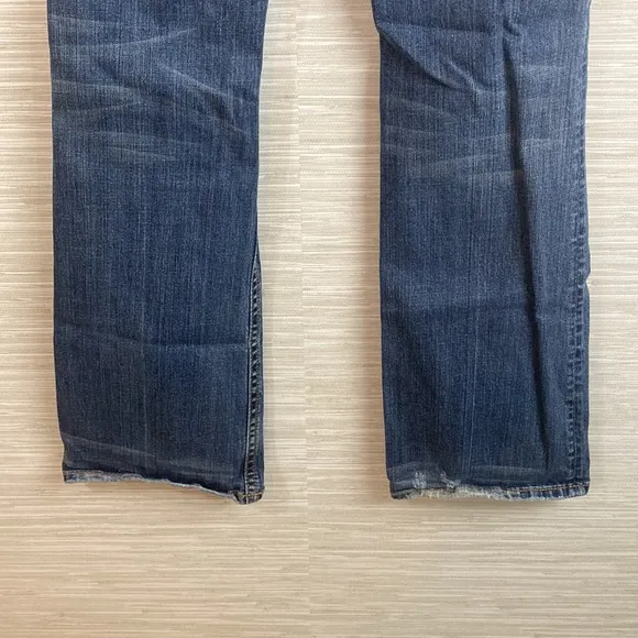 MEK Oxford stretch denim bootcut jeans vintage 32x34 low rise women