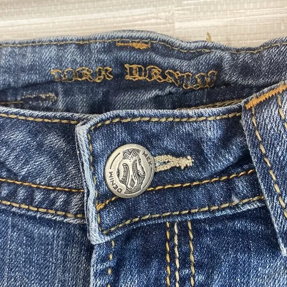 MEK Oxford stretch denim bootcut jeans vintage 32x34 low rise women