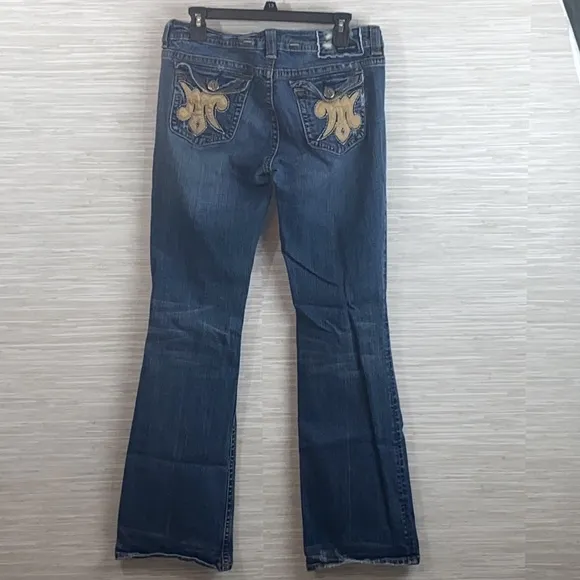 MEK Oxford stretch denim bootcut jeans vintage 32x34 low rise women