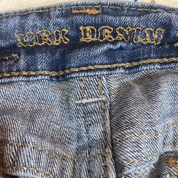 MEK Oxford stretch denim bootcut jeans vintage 32x34 low rise women