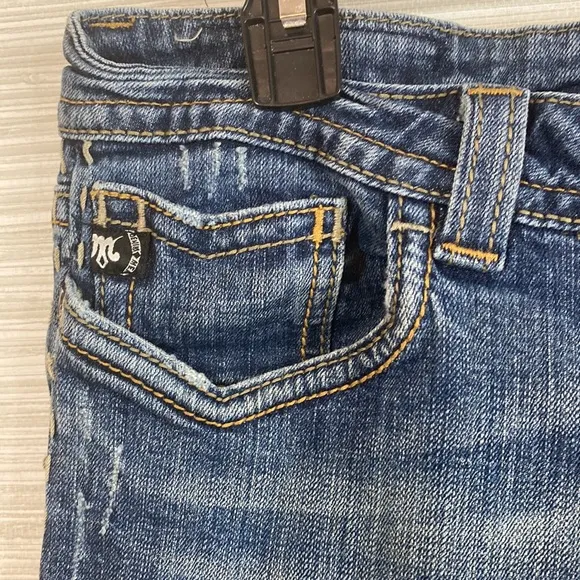 MEK Oxford stretch denim bootcut jeans vintage 32x34 low rise women