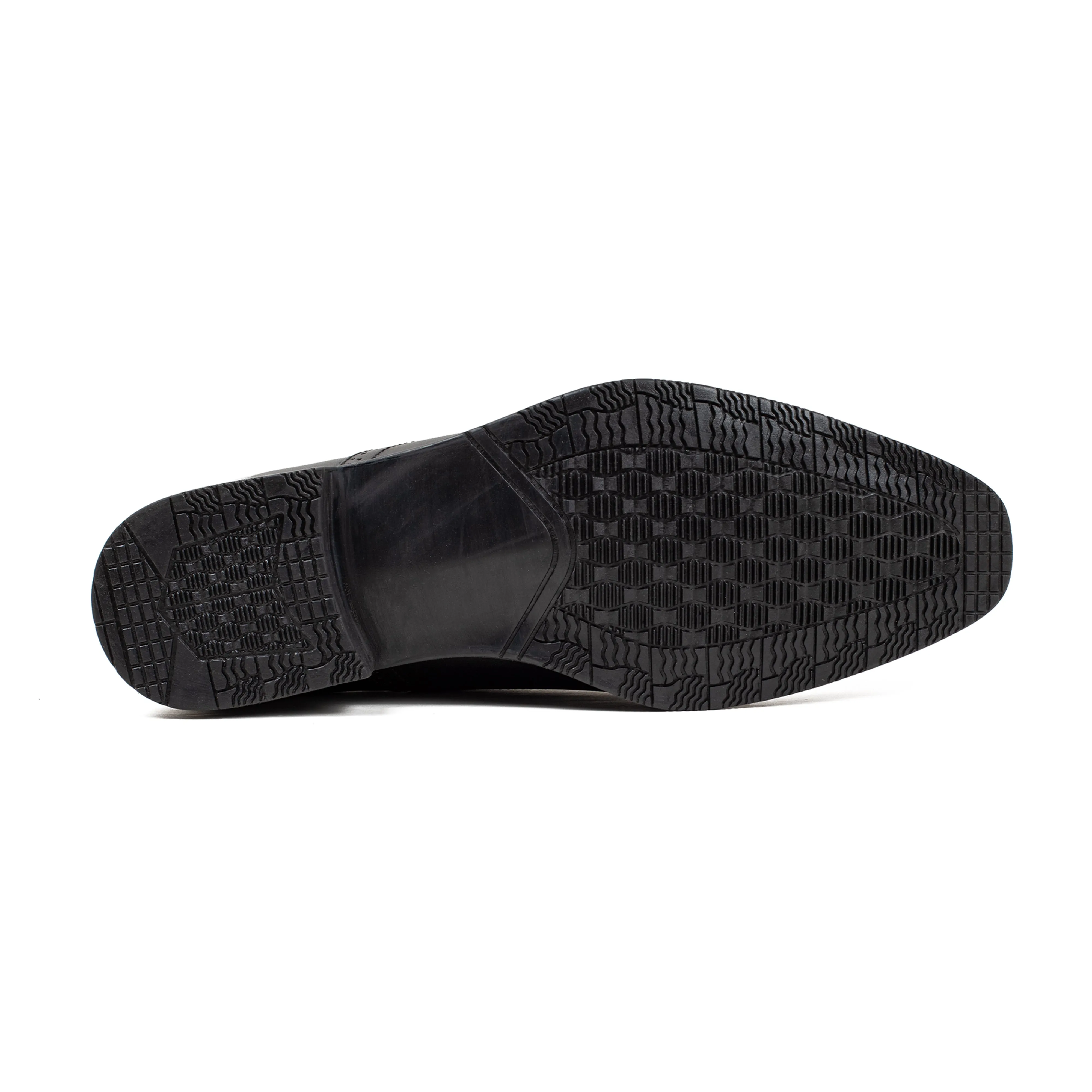 Men's Black Leather Oxford Shoes | Vibrant® Elegant Comfort with TPR Outsole and Cushioned Insole