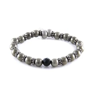 Mens Donut Ring Denim Irish Linen Bracelet