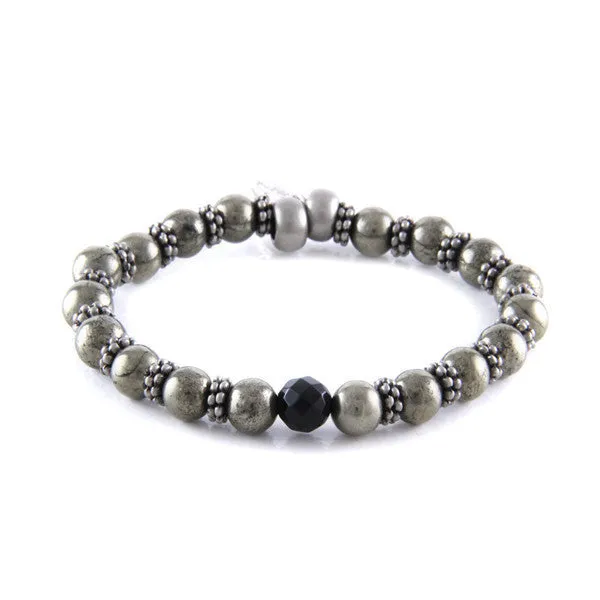 Mens Donut Ring Denim Irish Linen Bracelet